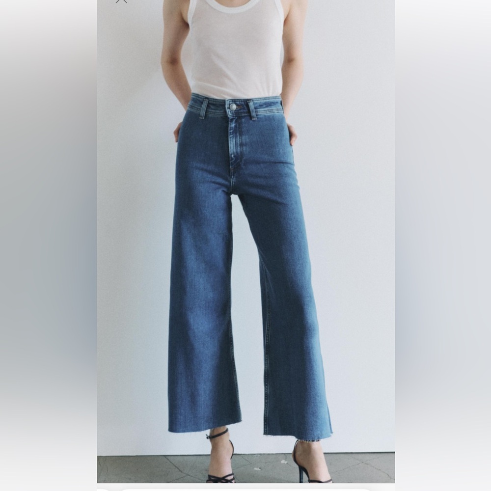 NWT Zara marine jeans size 2